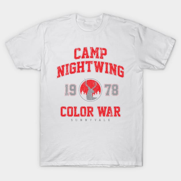 Camp Nightwing Color War 78 - Sunnyvale (Variant) T-Shirt by huckblade